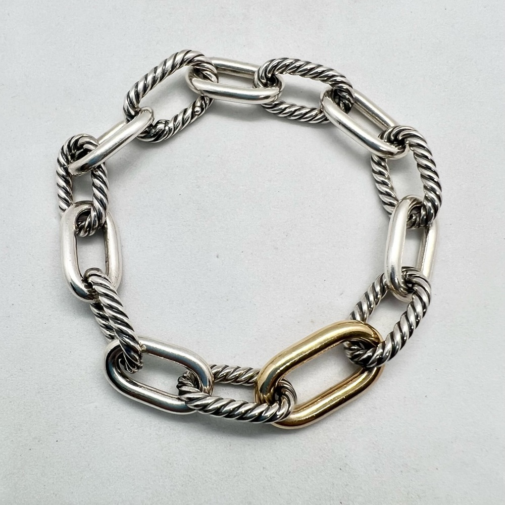 David Yurman 11mm Madison Bracelet with Gold